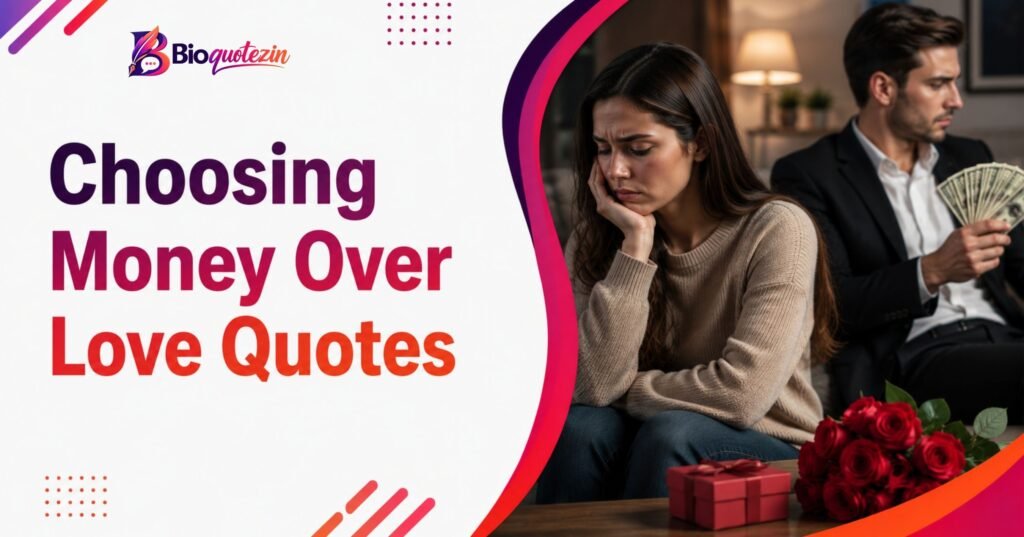Choosing Money Over Love Quotes