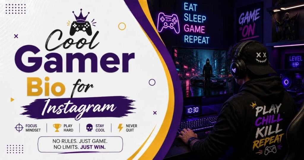 Cool Gamer Bio for Instagram