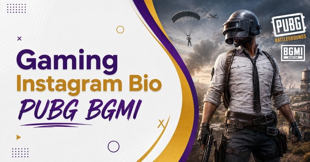 Gaming Instagram Bio PUBG BGMI