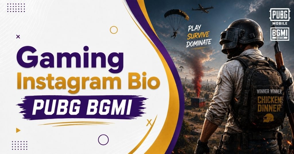 Gaming Instagram Bio PUBG BGMI