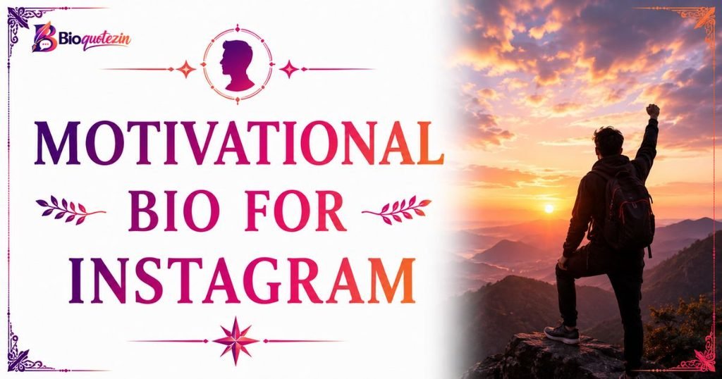 Motivational Bio For Instagram 