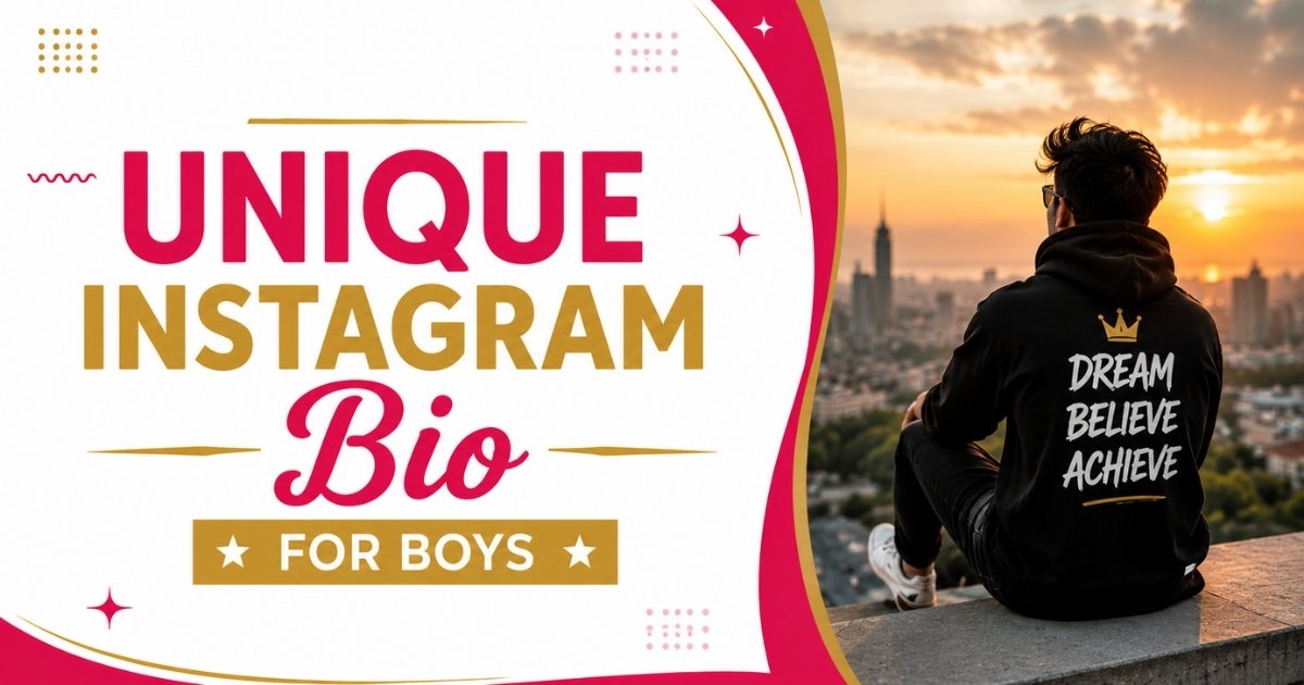 Unique Instagram Bio for Boys