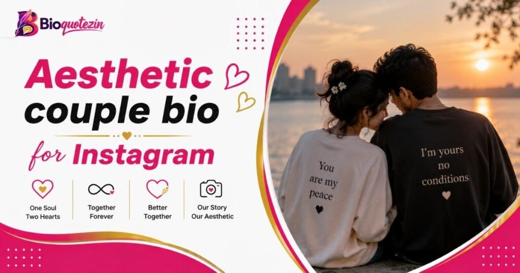 Aesthetic couple bio for Instagram
