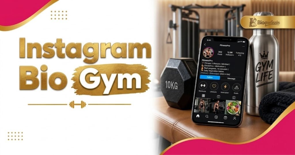 Attractive gym fitness bio for Instagram