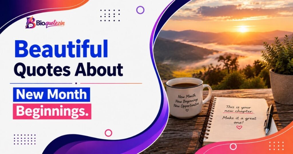 Beautiful Quotes About New Month Beginnings