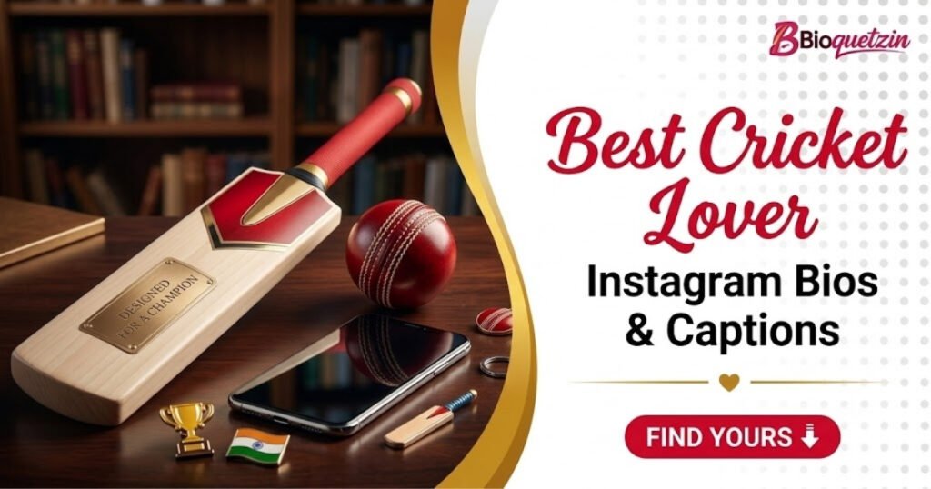 Bio for instagarm cricket lover