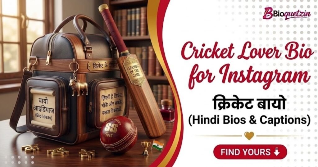 Cricket bio for instagram in hindi