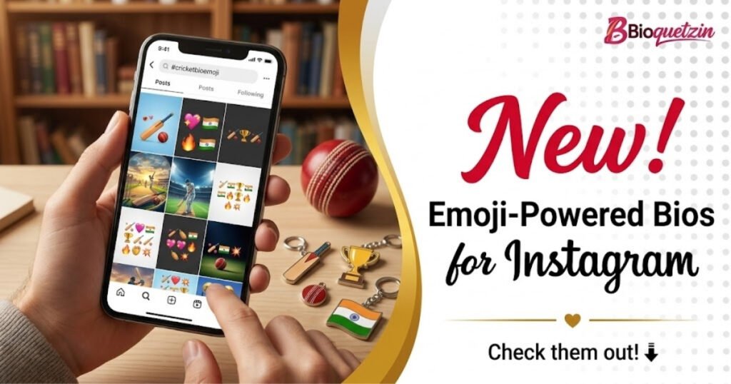 Cricket lover bio for instagram with emoji