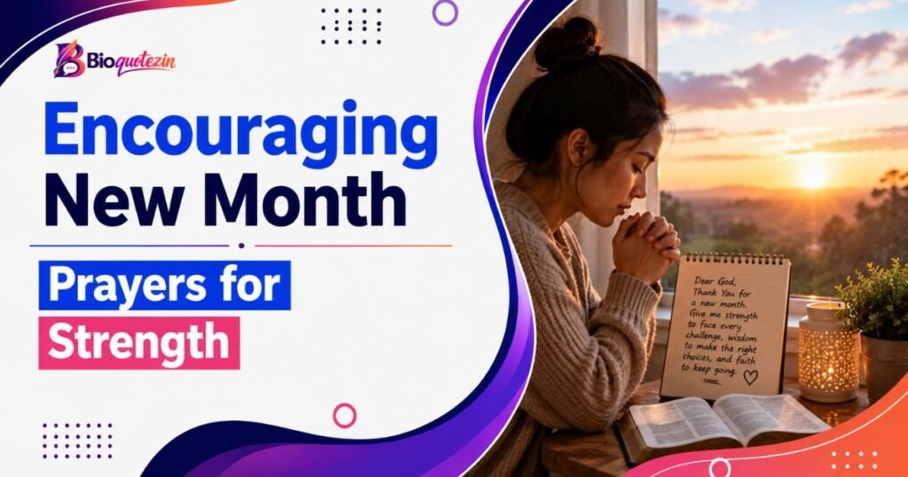 Encouraging New Month Prayers for Strength