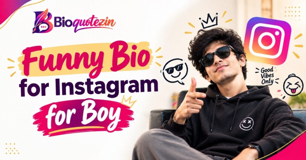 Funny bio for Instagram for boy