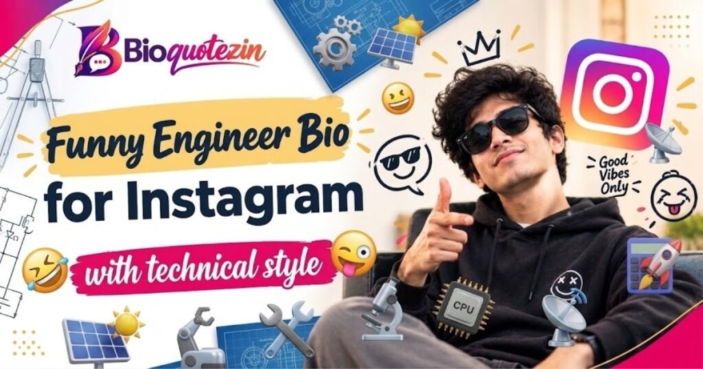 Funny engineer bio for Instagram