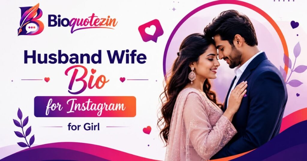 Husband Wife Bio for Instagram for Girl