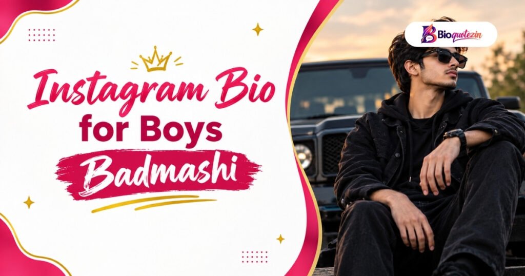 Instagram bio for boys badmashi