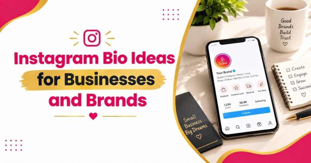 Instagram bio ideas for businesses and brands