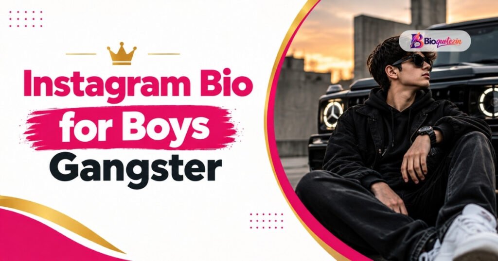 Instagram bios for boys gangster