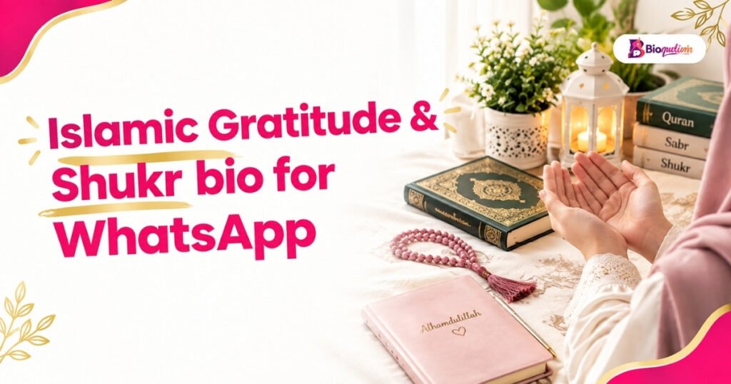 Islamic Gratitude & Shukr bio for WhatsApp