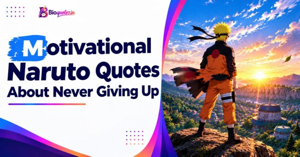 Motivational Naruto Quotes About Never Giving Up