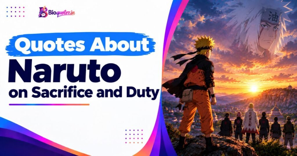 Quotes About Naruto on Sacrifice and Duty