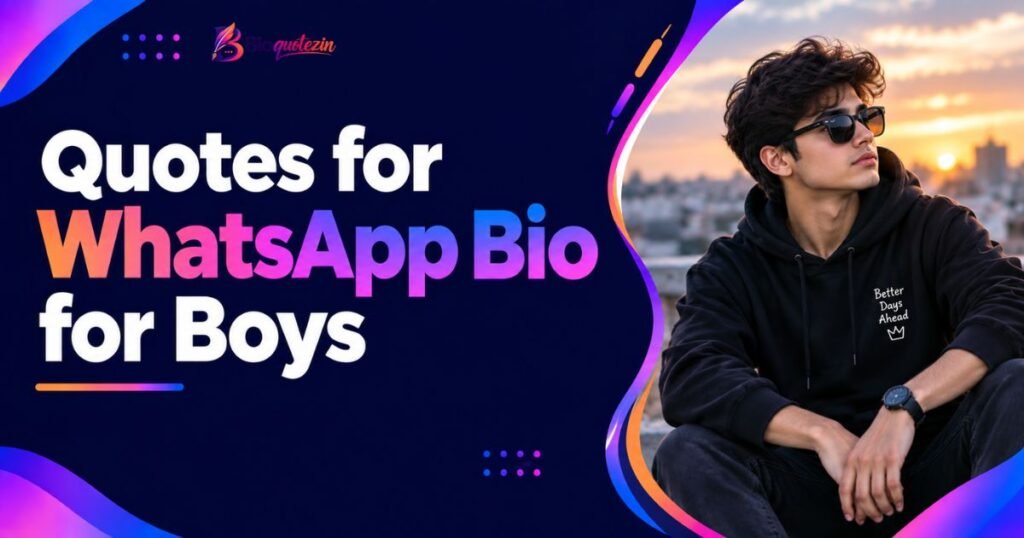 Quotes for WhatsApp Bio for Boys