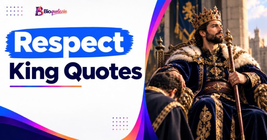 Respect King Quotes