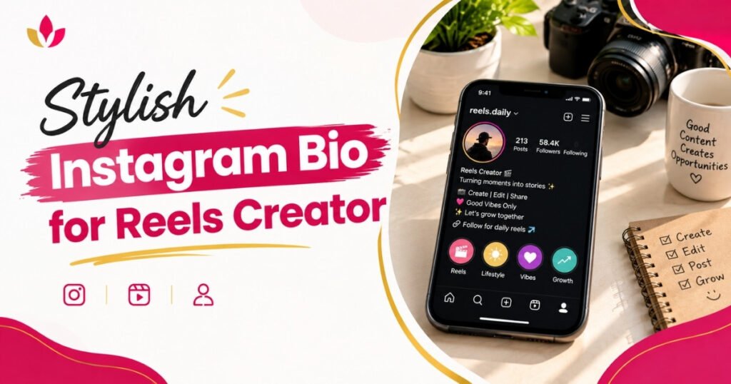 Stylish Instagram Bio for Reels Creator