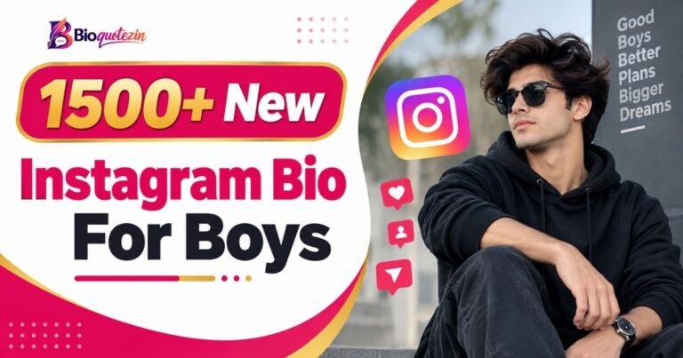 Instagram Bio For Boys